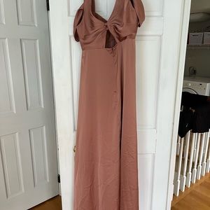 Azazie Bridesmaid Dress bronzer color size 14